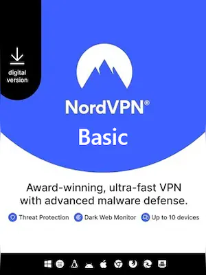 NordVPN Basic VPN Service (PC, Android, Mac, iOS) (10 Appareils, 3 mois) - NordVPN Clé - GLOBAL