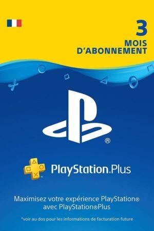Carte PlayStation Plus de 3 Mois (FR) Clé PSN FRANCE