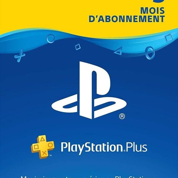 Carte PlayStation Plus de 3 Mois (FR) Clé PSN FRANCE